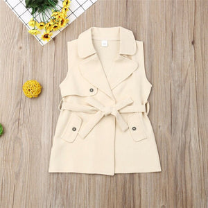 Girls Khaki Trench Coat