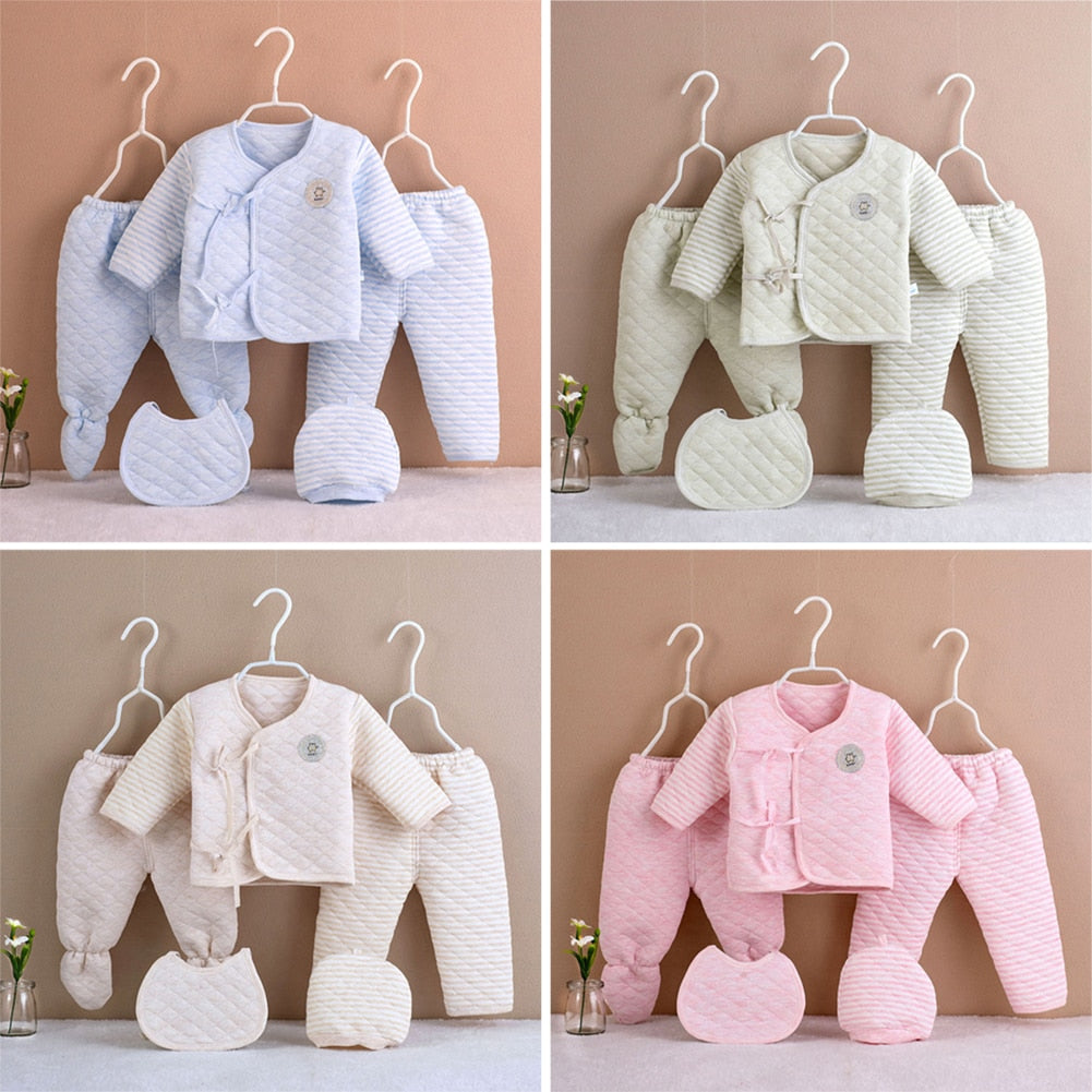 Newborn Baby 5 Piece Cotton Set