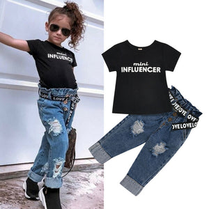 "Mini Influencer" T-shirt & Jeans