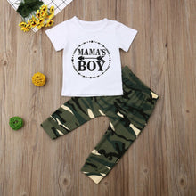 Load image into Gallery viewer, &quot;Mamas Boy&quot; T-Shirt &amp; Pant set
