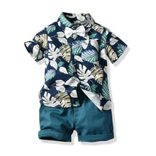 Load image into Gallery viewer, Flower Shirt with Short Set
