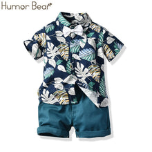 Load image into Gallery viewer, Flower Shirt with Short Set
