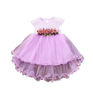 Floral Princess Party Tulle Dress